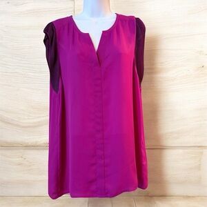 CAbi 5033 Fuchsia Campo Top size medium cap sleeve